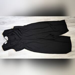 Vero Moda Curve Black Backless Wide Leg Romper Jumpsuit XL-2XL